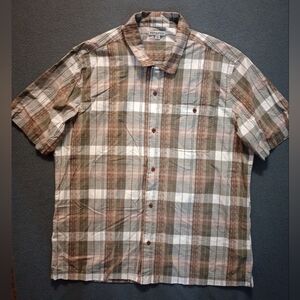 Frye & Co Button Up Short Sleeve Shirt Mens 3XLT